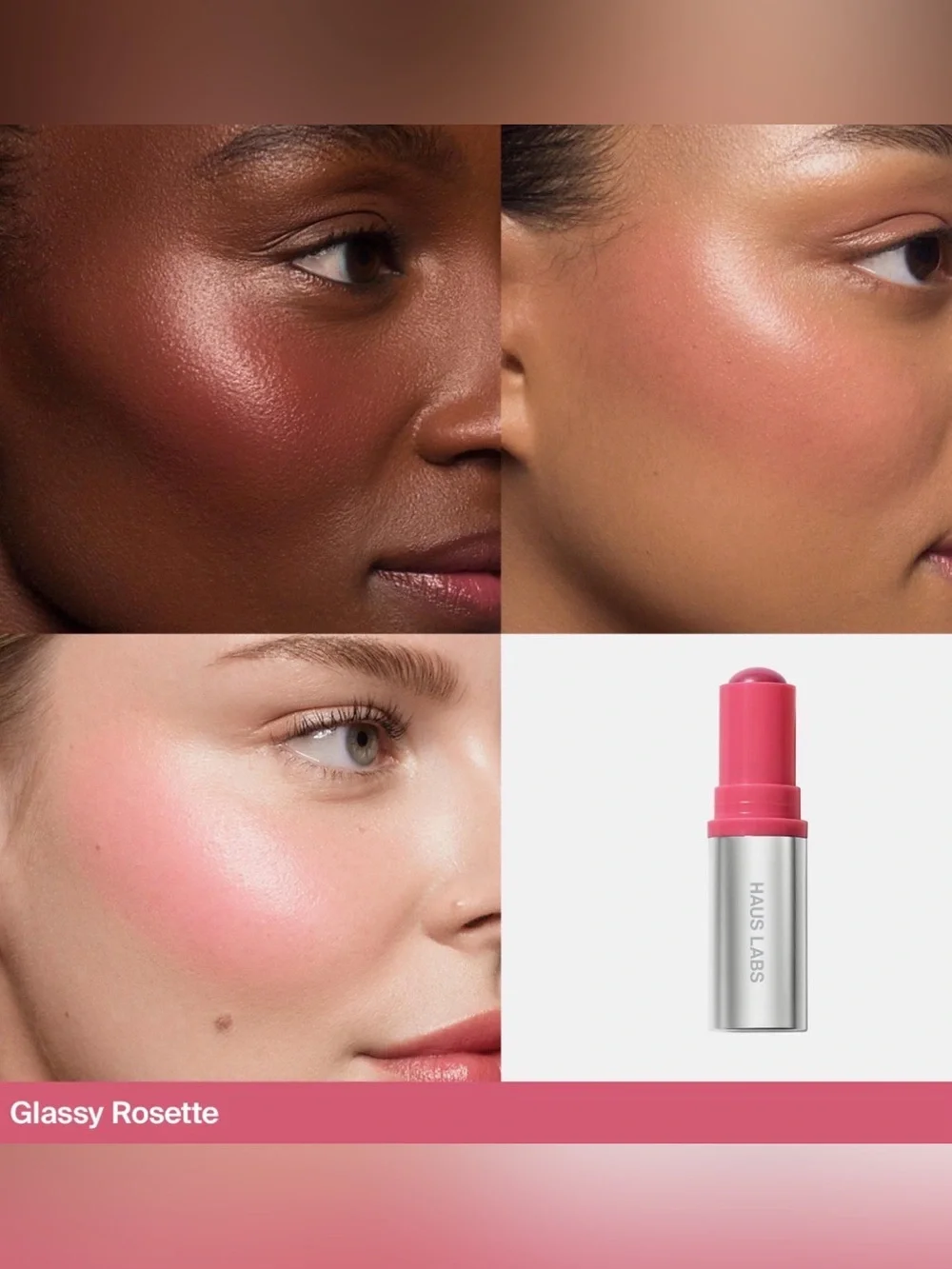 Haus Labs By Lady Gaga Glassy Blush Balm – Bright Pink Shade